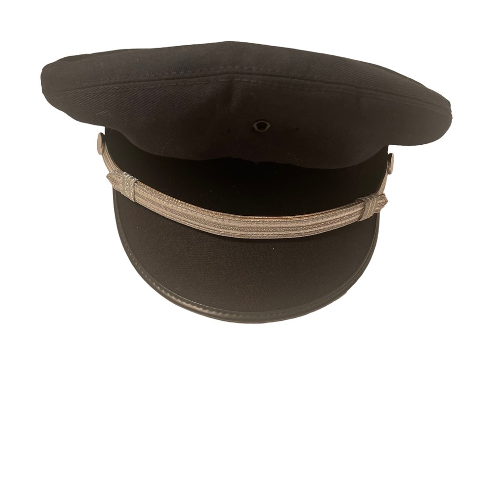 R. & R Uniforms Inc. Mens First Officer Black Hat size 7 1/4”